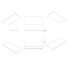 Vikingbad MDF Benkeplate PVC for bolleservant