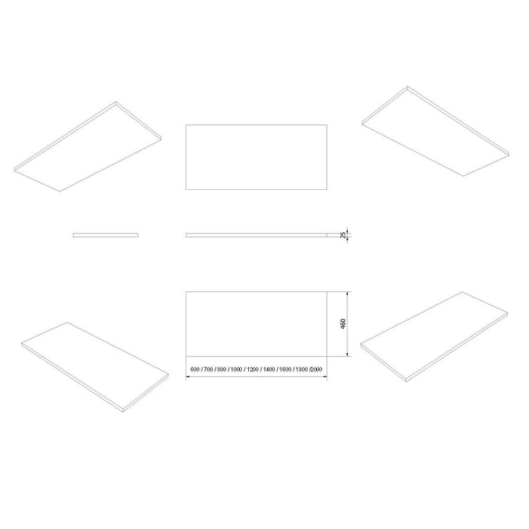 Vikingbad MDF Benkeplate PVC for bolleservant