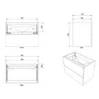 Vikingbad MIE TREND Servantskap B60-180cm