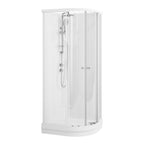 Vikingbad Sofia Dusjkabinett Buet H210cm, Klare Bakvegger