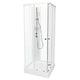 VikingBad SOFIA Rett Standard Dusjkabinett Hvit matt / 80x80cm / Klart glass VikingBad Dusjkabinett VB-117803