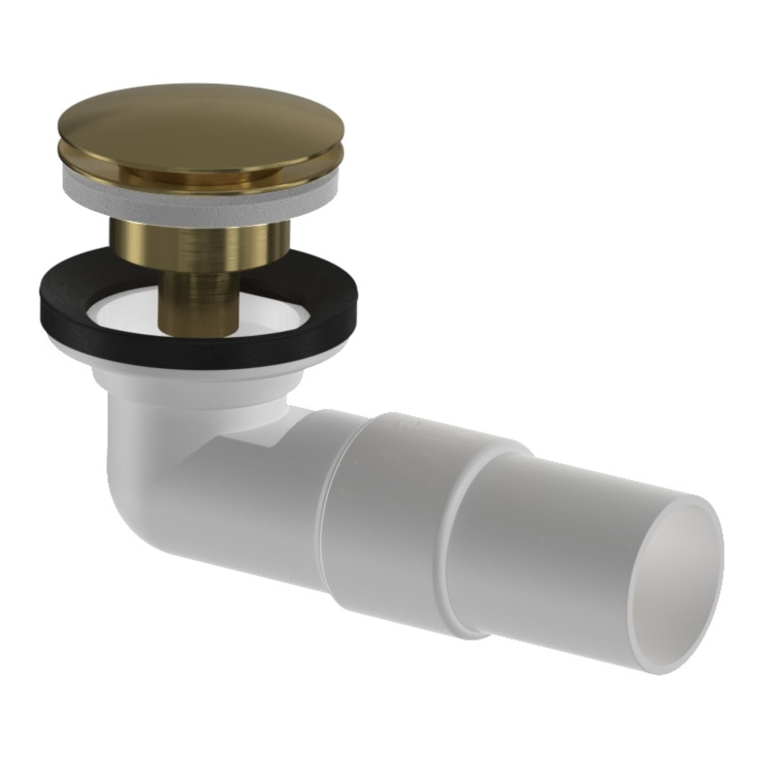 VikingBad Vannlås PUM & Pop-up Ø40mm smykkefelle Børstet messing VikingBad Vannlås VB-117843