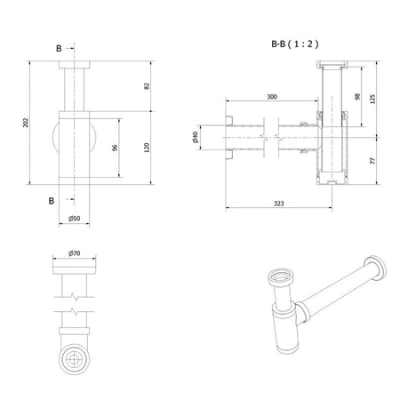 Vikingbad Vannlås servant universal 32mm G1 1/4