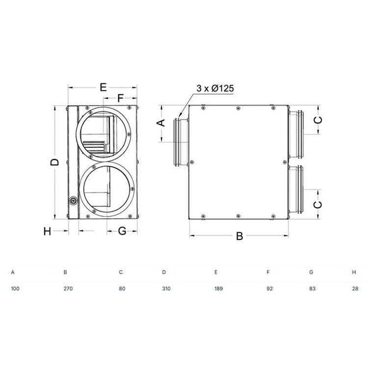 Villavent VEF EC-vifte