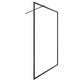 Alterna Matrix Fast Dusjvegg Ramme 86,4-116,4cm Svart matt / 90cm / Klart glass Alterna Dusjvegg BD-6310996