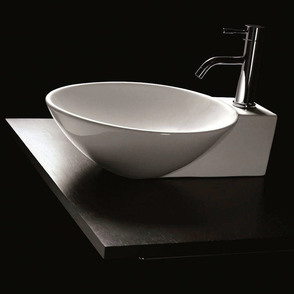 Bathco Bayona Bolleservant B42xD50,5cm - porselen Hvit Bathco Bolleservant KO-0028