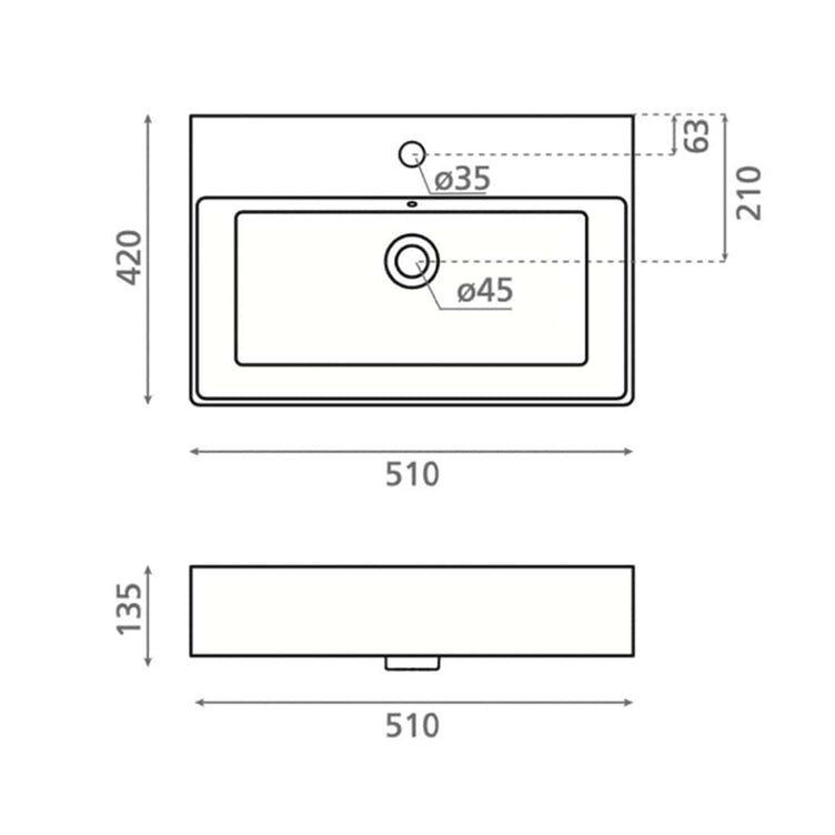 Bathco Bruselas Baderomsservant Porselen