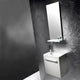 Bathco Niza Møbelpakke - servantskap, servant og speil Hvit høyglans / 44cm Bathco Møbelpakke bad KO-9901BL