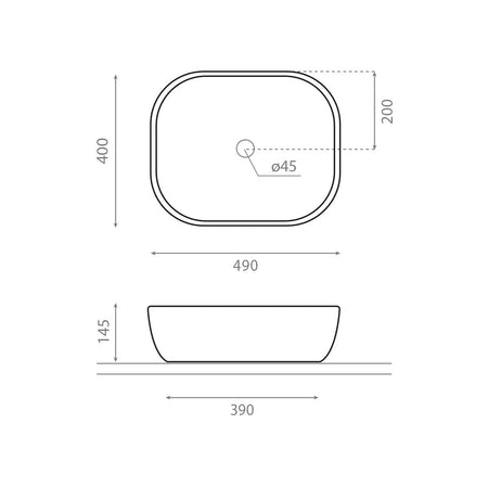 Bathco Olea Rectangular Bolleservant