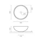 Bathco Sicilia Gris Claro Bolleservant Ø40cm - mikrosement