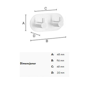 Beslagsboden 1102 Dobbel Krok selvklebende