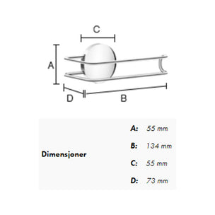 Beslagsboden Puck 3411 Toalettrullholder selvklebende