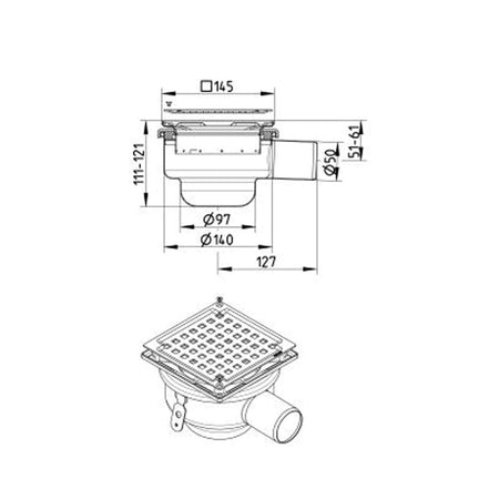 Blucher square 50 boligsluk type 114