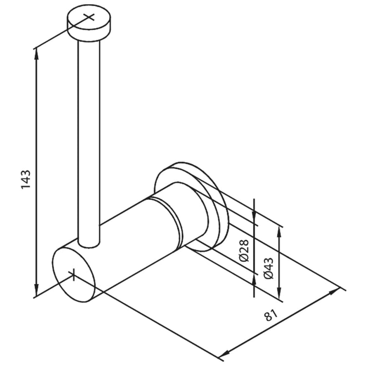 Damixa Silhouet Reserverullholder Toalettpapir
