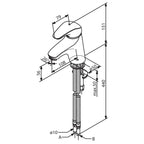 Damixa Space Servantbatteri Krom