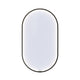 Dansani Moon Oval Rammespeil LED B60xH105cm Svart Dansani Baderomsspeil DA-S826-028