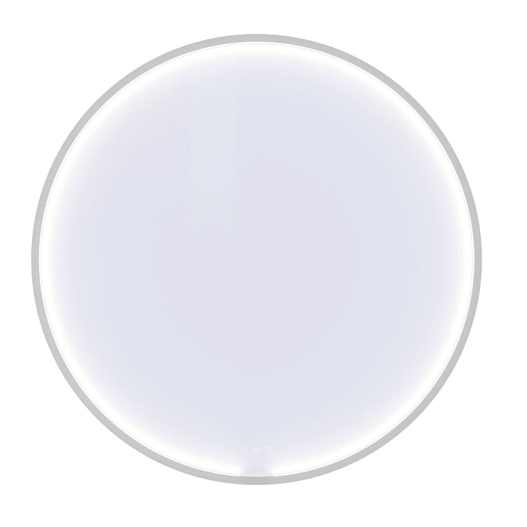 Dansani MOON rundt speil med lys (ramme)