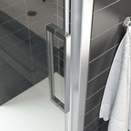 Dansani XXL Skyvedør med 1 sidepanel for dusjhjørne