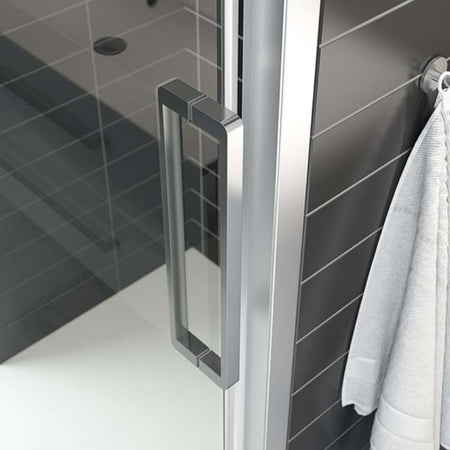 Dansani XXL Skyvedør med 1 sidepanel for dusjhjørne