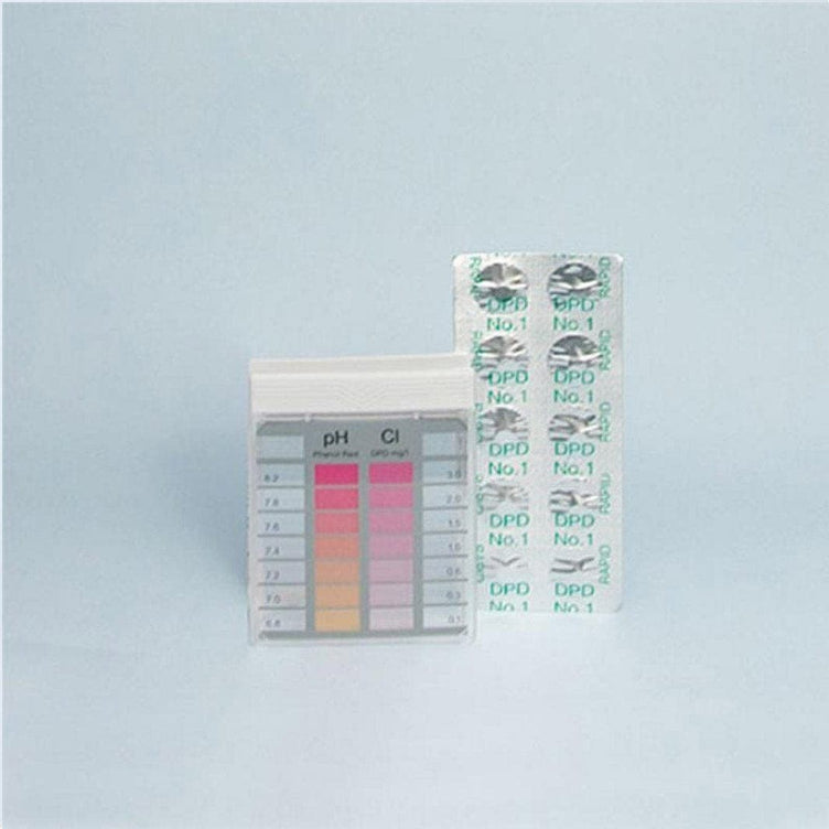 DPD Tester pH/bromin eller klor 20 tester basseng/vann testsett