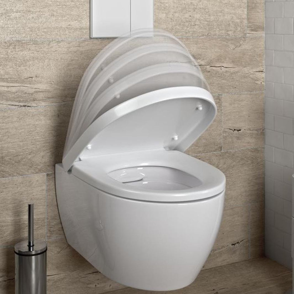 Esbada Edge toalettsete hvit Hvit Esbada Toalettsete CO-L205001