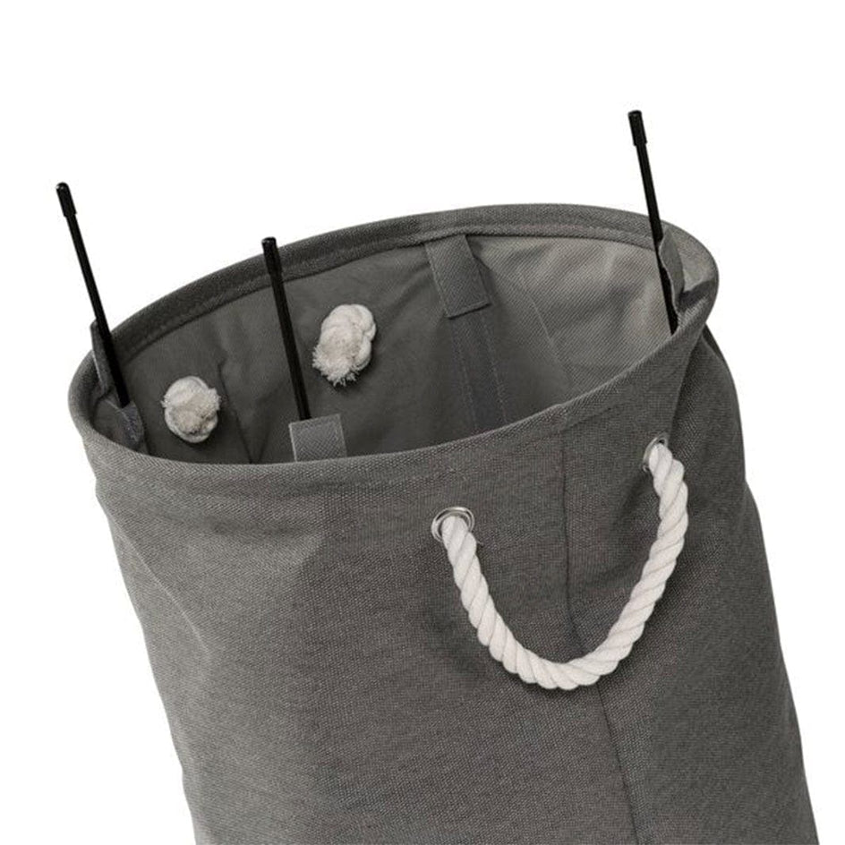 Esbada Laundry skittentøykurv 60L rund grå Lin Grå Esbada Skittentøyskurv CO-L073108
