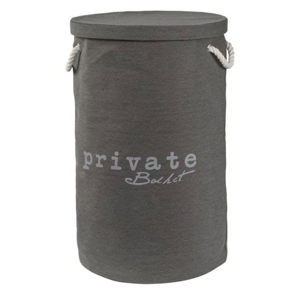 Esbada Laundry skittentøykurv 60L rund grå Lin Grå Esbada Skittentøyskurv CO-L073108