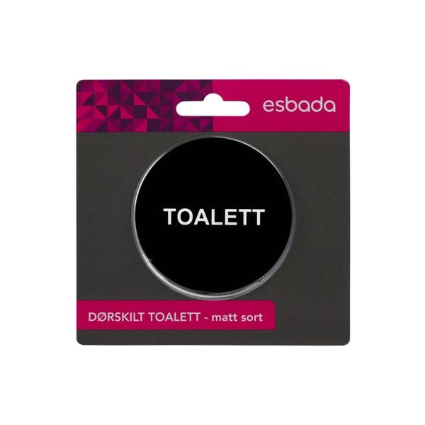 Esbada Rundt Dørskilt Toalett Esbada Toalettskilt CO-E704012