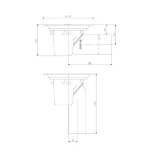 Faluplast Flexisluk 75mm sideutløp