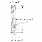 Geberit Duofix Sigma Smal Innbyggingssisterne 112cm