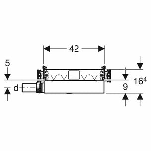 Geberit GIS element vegglsuk ø56mm