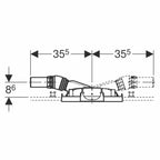 Geberit GIS element vegglsuk ø56mm