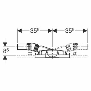 Geberit GIS element vegglsuk ø56mm