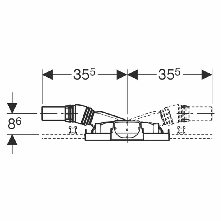 Geberit GIS element vegglsuk ø56mm
