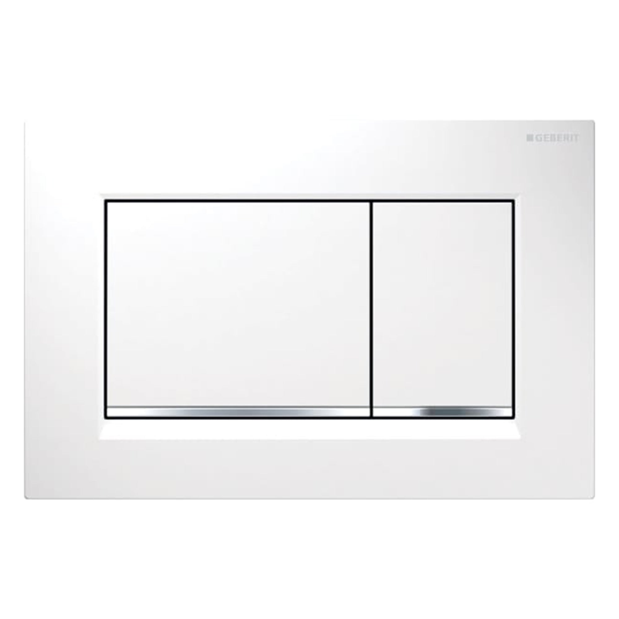 Geberit Sigma 30 Betjeningsplate Hvit Geberit Betjeningsplate og trykknapper GE-6166737