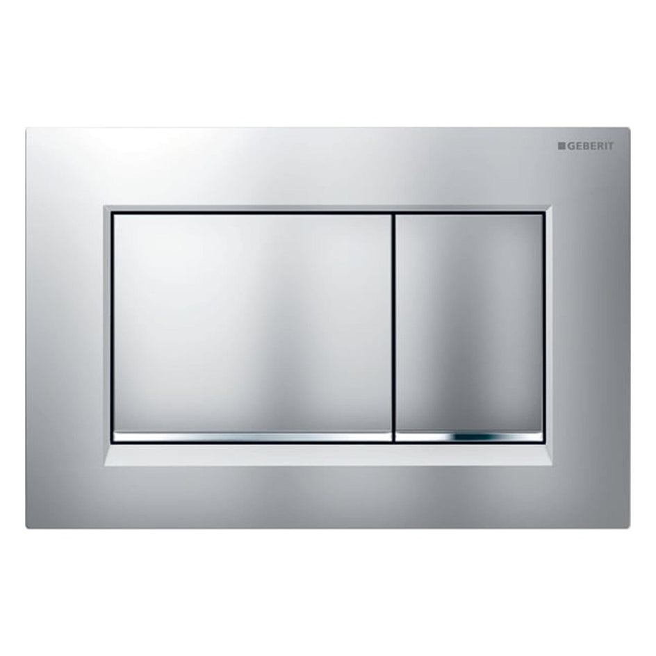 Geberit Sigma 30 Betjeningsplate Matt krom Geberit Betjeningsplate og trykknapper GE-6166742