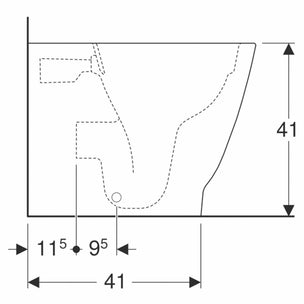 Geberit Smyle Square BTW Toalett