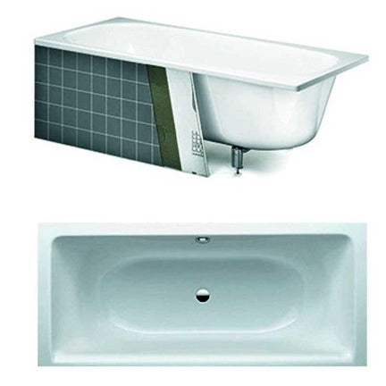 Gustavsberg Duo Badekar for Innbygging - 180x80/190x90 180cm Gustavsberg Firkantet badekar VIL-6030255