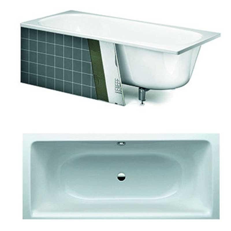 Gustavsberg Duo Badekar for Innbygging - 180x80/190x90 190cm Gustavsberg Firkantet badekar VIL-6030256