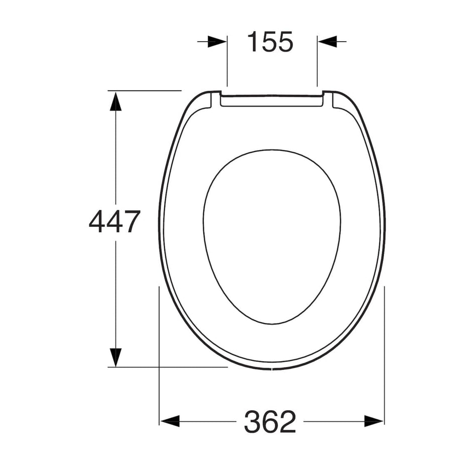 Gustavsberg Nordic3 Toalettsete QR/SC - hardplast Hvit Gustavsberg Toalettsete GRO-6025471