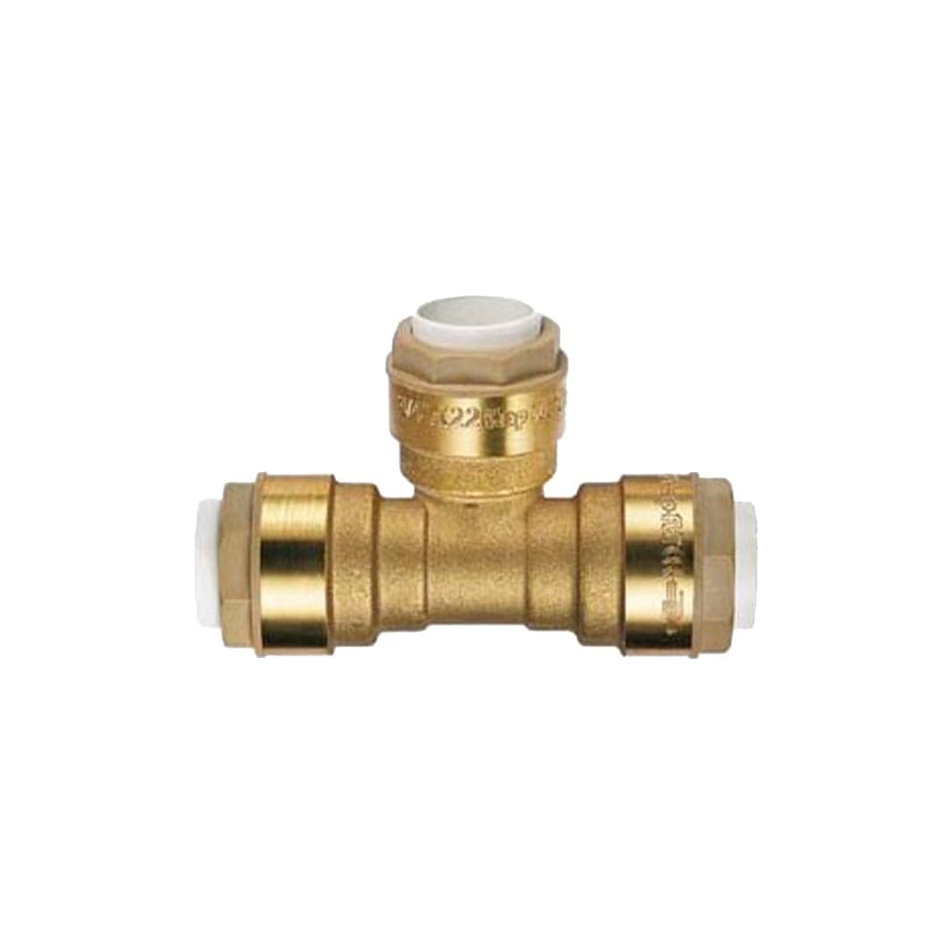 Høiax Push T-rør 22x22x22mm Høiax Rørdeler tappevann HO-5125402