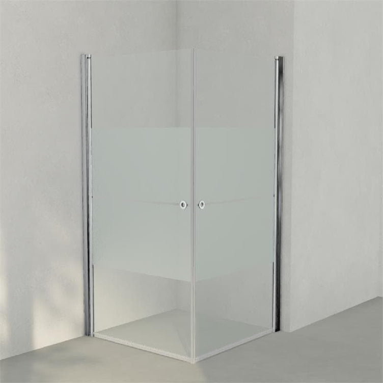 INR Dusjhjørne LINC ANGEL Frostet / Stripe Glass