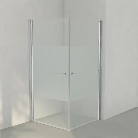 INR Dusjhjørne LINC ANGEL Frostet / Stripe Glass