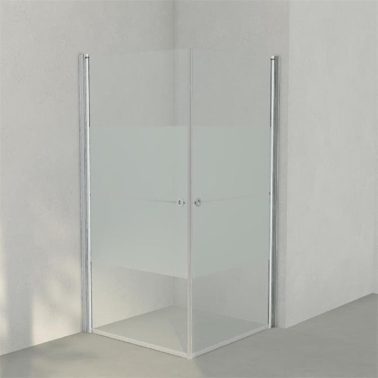 INR Dusjhjørne LINC ANGEL Frostet / Stripe Glass