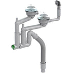 Intra Smartloc Kjøkkenvannlås 3 1/2" dobbel kum