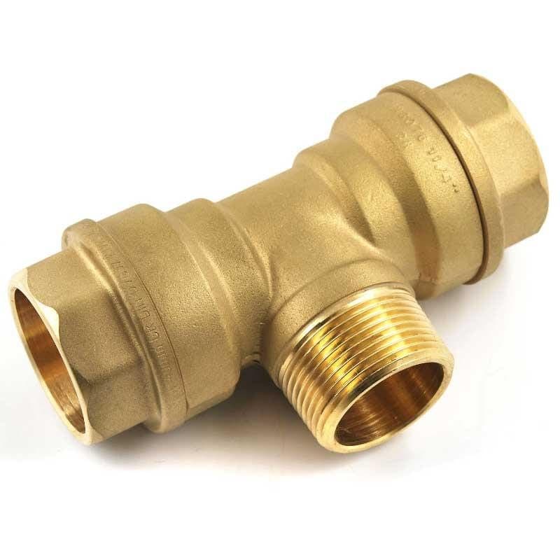 Isiflo T-rør med Utvendig Gjenger Isiflo T-rør PE AH-2562634