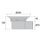 Jafo gulvsluk PS 75 MP