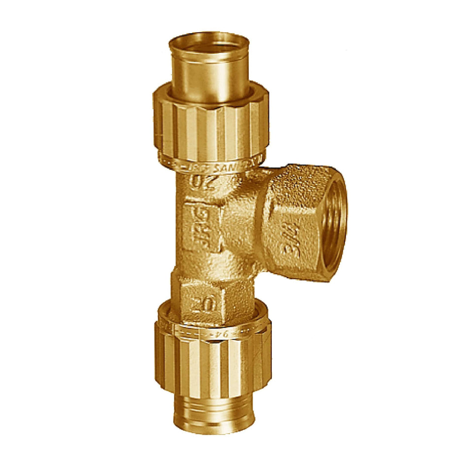 JRG Sanipex T-rør 20mmx3/4"x20mm JRG Sanipex Rørdeler tappevann AR-5113068