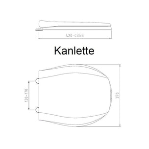 Kanlette Toalettsete 81002 Hvit