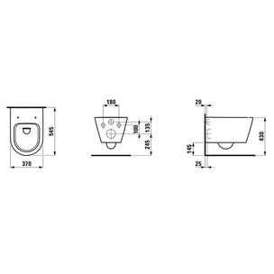 Laufen KARTELL Rimless veggskål uten sete